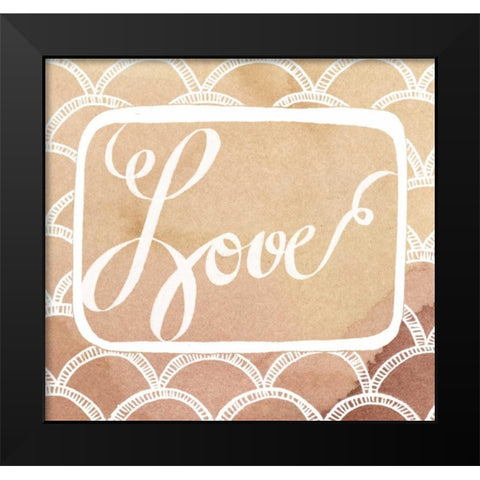 Inspired Watercolors III Black Modern Wood Framed Art Print by Popp, Grace