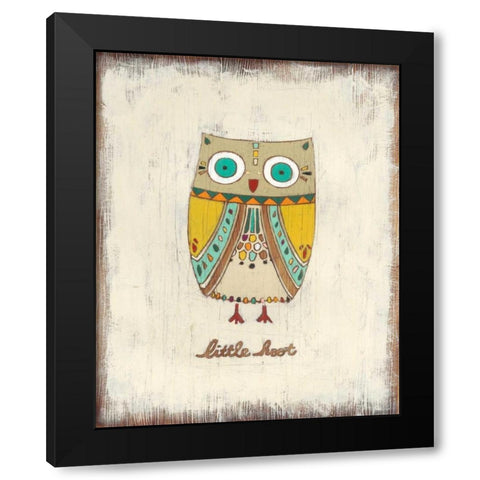 The Hoots II Black Modern Wood Framed Art Print with Double Matting by Vess, June Erica