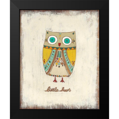 The Hoots II Black Modern Wood Framed Art Print by Vess, June Erica
