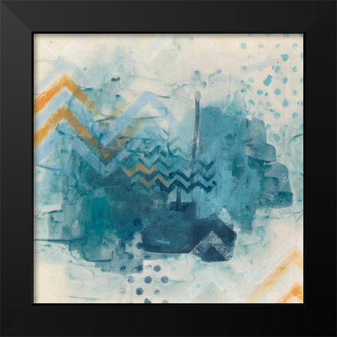 Watershed I Black Modern Wood Framed Art Print by Vess, June Erica