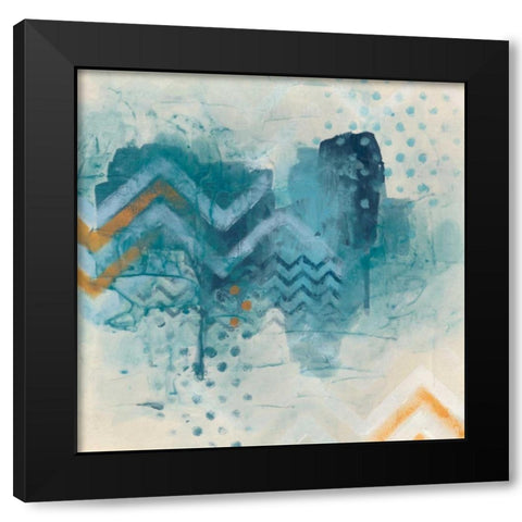 Watershed II Black Modern Wood Framed Art Print by Vess, June Erica
