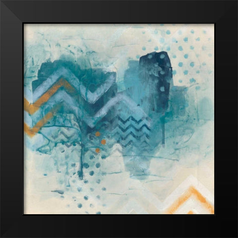 Watershed II Black Modern Wood Framed Art Print by Vess, June Erica
