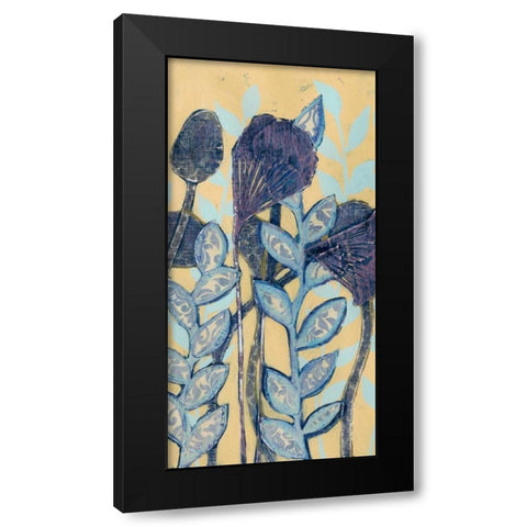 Chromatic Floral Mix I Black Modern Wood Framed Art Print with Double Matting by Popp, Grace