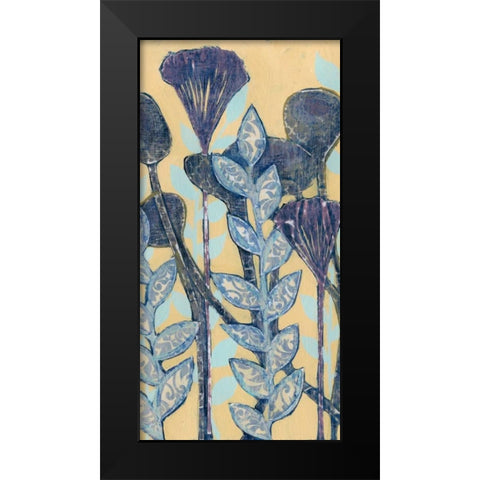 Chromatic Floral Mix II Black Modern Wood Framed Art Print by Popp, Grace