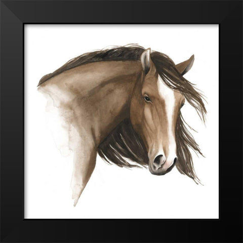 Wild Horse I Black Modern Wood Framed Art Print by Popp, Grace