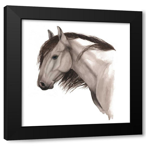 Wild Horse II Black Modern Wood Framed Art Print with Double Matting by Popp, Grace