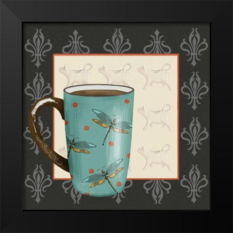 Coffee Break I Black Modern Wood Framed Art Print by Reynolds, Jade