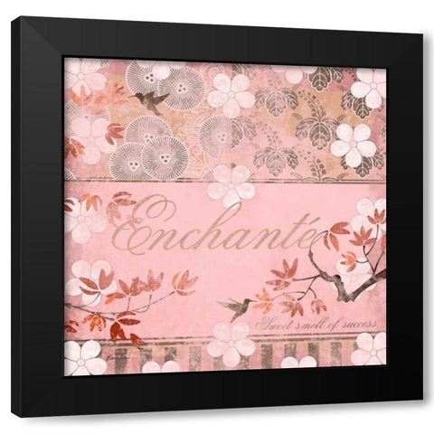 Haute in Pink IV Black Modern Wood Framed Art Print with Double Matting by Evelia Designs