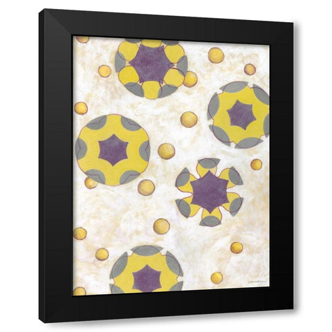 Canary Pop I Black Modern Wood Framed Art Print with Double Matting by Lam, Vanna