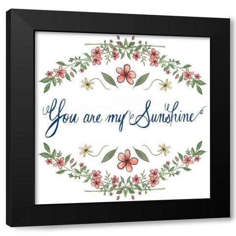 Flowers by Grace II Black Modern Wood Framed Art Print by Popp, Grace
