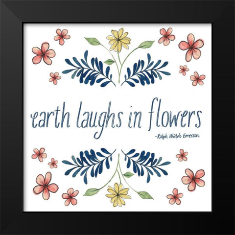Flowers by Grace III Black Modern Wood Framed Art Print by Popp, Grace