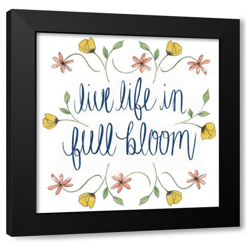 Flowers by Grace IV Black Modern Wood Framed Art Print by Popp, Grace