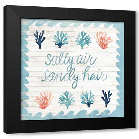 Coastal Inspire I Black Modern Wood Framed Art Print by Popp, Grace