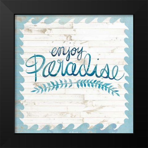 Coastal Inspire II Black Modern Wood Framed Art Print by Popp, Grace
