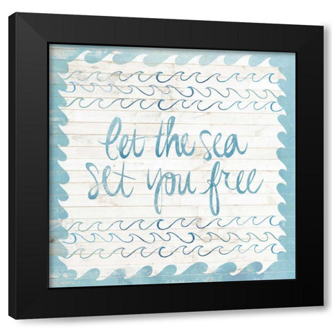 Coastal Inspire III Black Modern Wood Framed Art Print by Popp, Grace