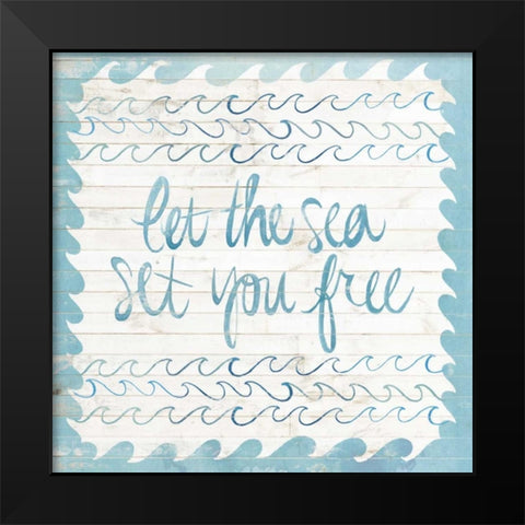 Coastal Inspire III Black Modern Wood Framed Art Print by Popp, Grace