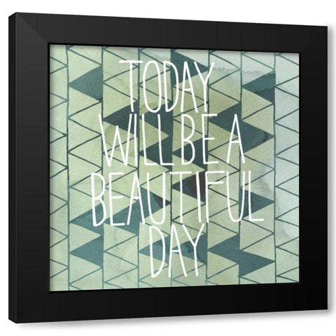 Arrow Typography I Black Modern Wood Framed Art Print with Double Matting by Popp, Grace