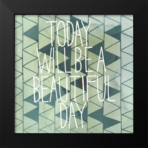 Arrow Typography I Black Modern Wood Framed Art Print by Popp, Grace