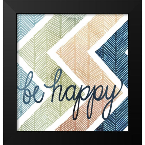 Arrow Typography II Black Modern Wood Framed Art Print by Popp, Grace