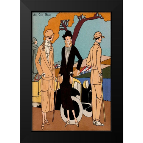 Vintage Couture IV Black Modern Wood Framed Art Print by Unknown