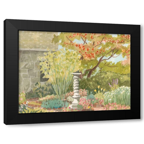 Watercolor Garden I Black Modern Wood Framed Art Print by Miller, Dianne