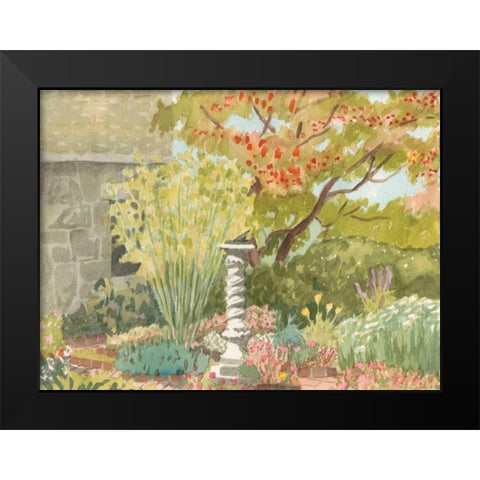 Watercolor Garden I Black Modern Wood Framed Art Print by Miller, Dianne