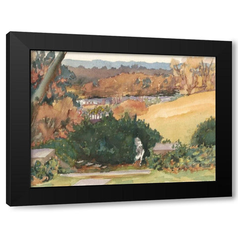 Watercolor Garden III Black Modern Wood Framed Art Print by Miller, Dianne