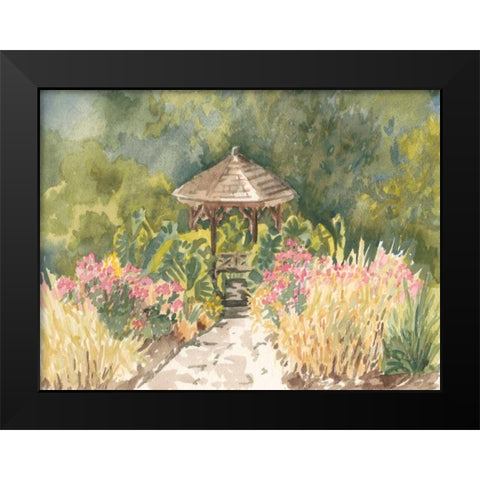 Watercolor Garden IV Black Modern Wood Framed Art Print by Miller, Dianne