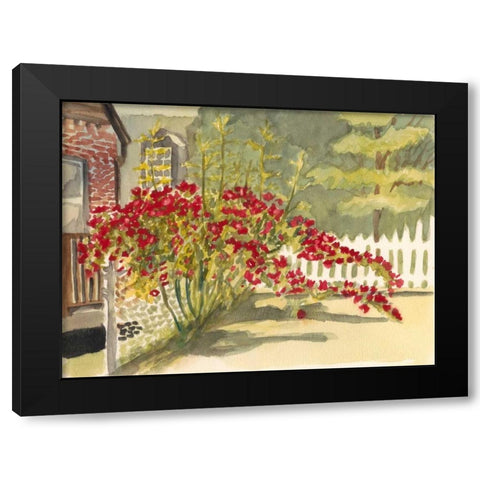 Watercolor Garden VI Black Modern Wood Framed Art Print by Miller, Dianne