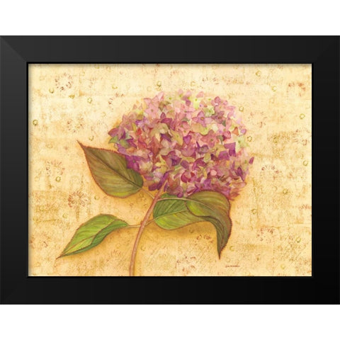Hydrangea Love I Black Modern Wood Framed Art Print by Russell, Wendy