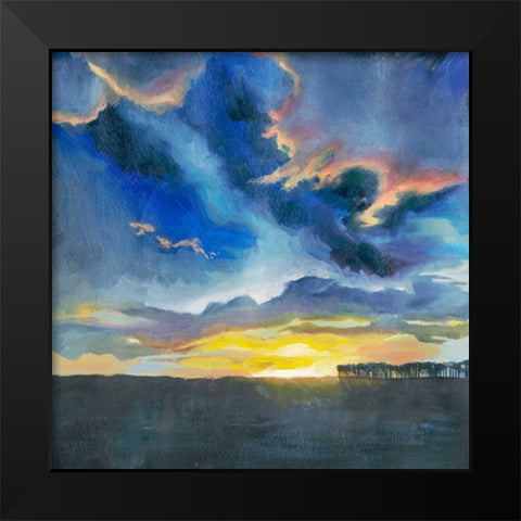 Vivid Sunset I Black Modern Wood Framed Art Print by Popp, Grace