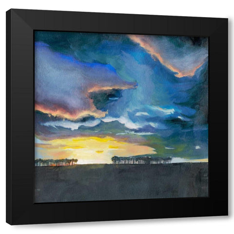 Vivid Sunset II Black Modern Wood Framed Art Print by Popp, Grace