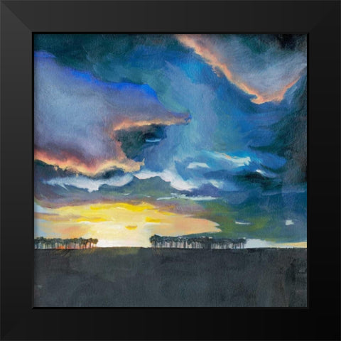 Vivid Sunset II Black Modern Wood Framed Art Print by Popp, Grace