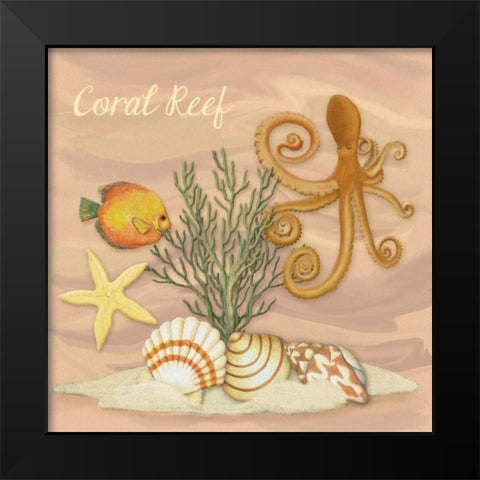 Coastal Scene I Black Modern Wood Framed Art Print by Ditzian, Sue