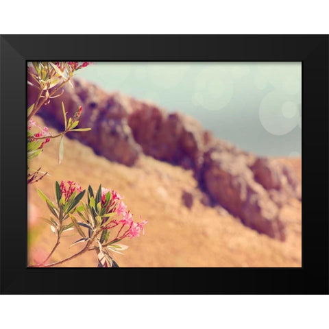 Flowers in Paradise I Black Modern Wood Framed Art Print by Coomes, Sylvia