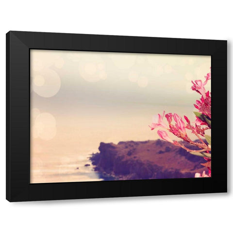 Flowers in Paradise III Black Modern Wood Framed Art Print with Double Matting by Coomes, Sylvia