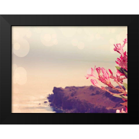 Flowers in Paradise III Black Modern Wood Framed Art Print by Coomes, Sylvia