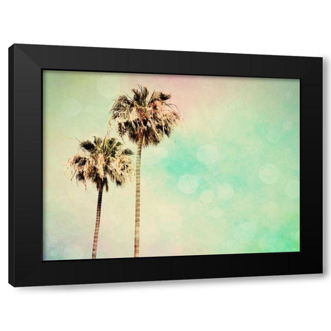 Palm Trees I Black Modern Wood Framed Art Print with Double Matting by Coomes, Sylvia