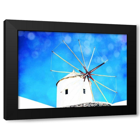 Santorini II Black Modern Wood Framed Art Print by Coomes, Sylvia