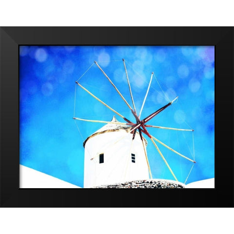 Santorini II Black Modern Wood Framed Art Print by Coomes, Sylvia