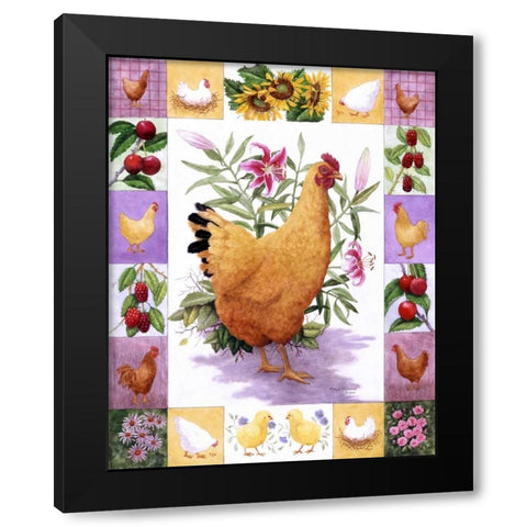 Jack and Jill II Black Modern Wood Framed Art Print with Double Matting by Matcham, Marcia