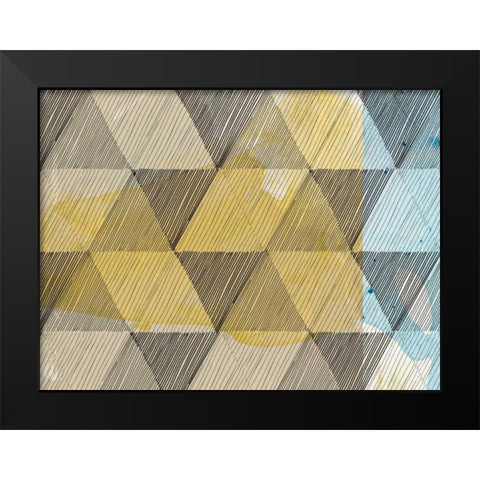 Geo Now Sketch II Black Modern Wood Framed Art Print by Jasper, Sisa