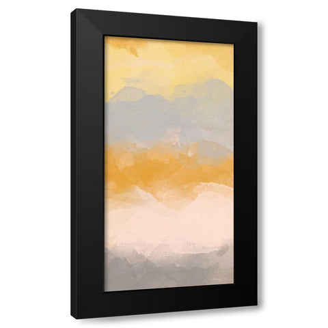 Color Fall I Black Modern Wood Framed Art Print with Double Matting by Saunders, Alonzo