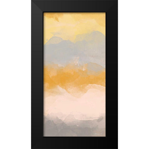 Color Fall I Black Modern Wood Framed Art Print by Saunders, Alonzo