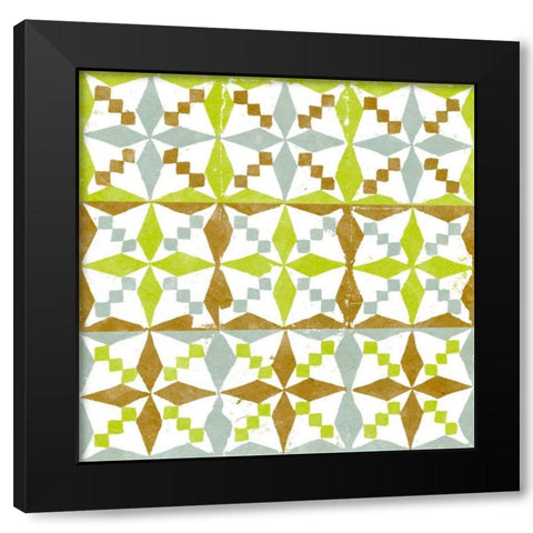 Connection III Black Modern Wood Framed Art Print with Double Matting by Saunders, Alonzo