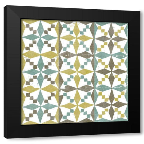 Connection V Black Modern Wood Framed Art Print with Double Matting by Saunders, Alonzo