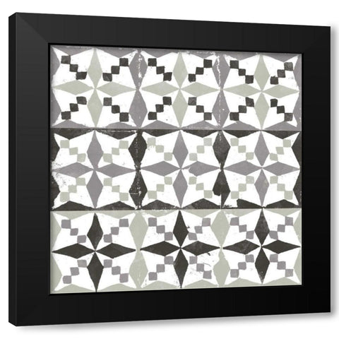 Connection VI Black Modern Wood Framed Art Print by Saunders, Alonzo