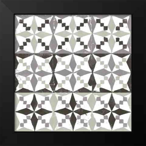 Connection VI Black Modern Wood Framed Art Print by Saunders, Alonzo