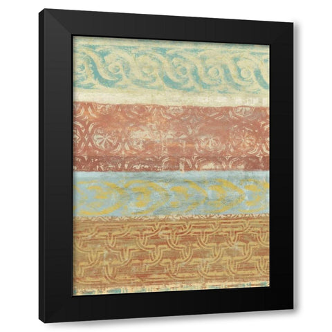 Decorative Patterns II Black Modern Wood Framed Art Print by Saunders, Alonzo
