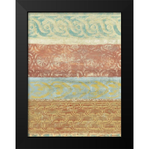 Decorative Patterns II Black Modern Wood Framed Art Print by Saunders, Alonzo